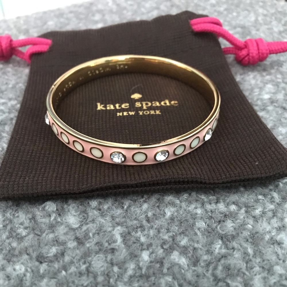 💗Kate Spade light pink and gold bangle💗